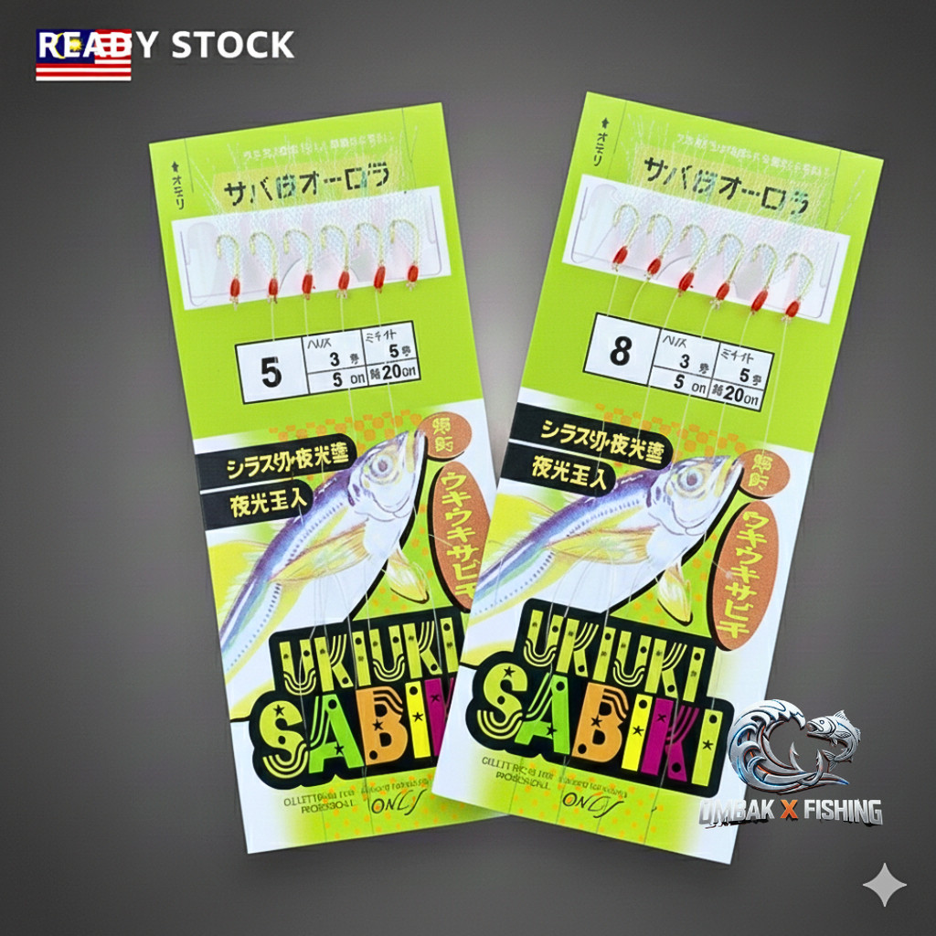 【Ombak X】UkiUki Sabiki Apollo Mata Kail Live Bait Fishing | Cari Umpan Hidup Selar Kembung Tamban Talang Temenung Sagai