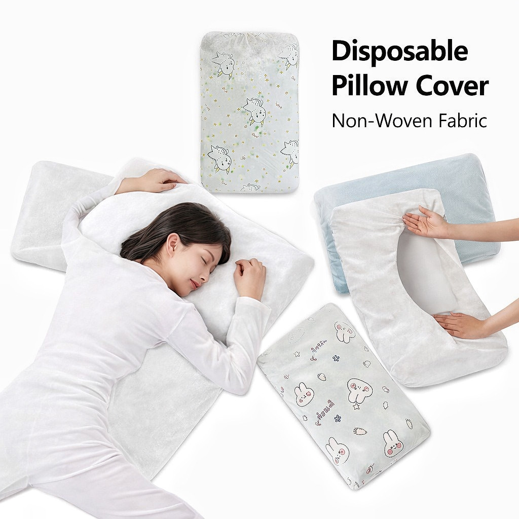 Disposable Pillowcase Travel Pillow Cover Dustproof Double Person Railway Bedding Single Hotel Bedding Sheet Protector