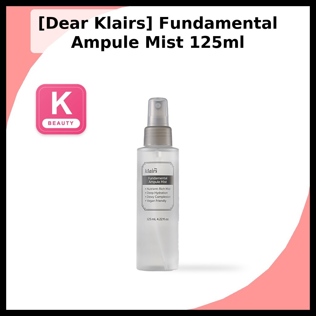 [Dear Klairs] Fundamental Ampule Mist 125ml / Korean Facial Mist / Skin Hydration / 100% Genuine by SkinCares