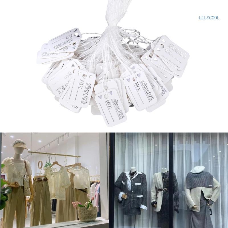 【CH】 500pcs Rectangular Shaped Jewelry Price Markers Sustainable Packaging Supplies