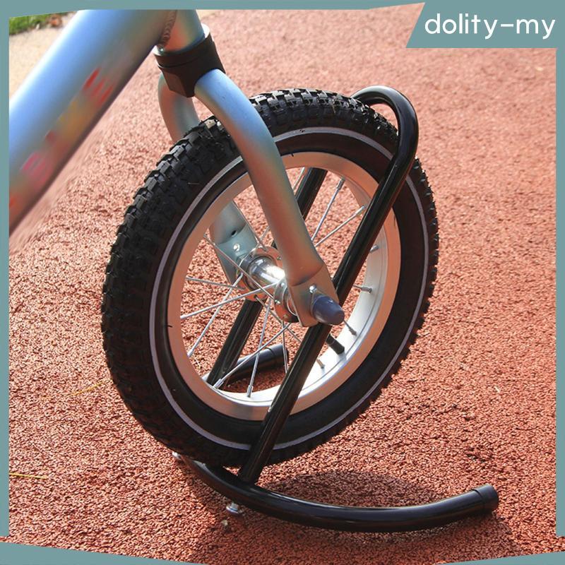 [dolity] Kids Balance Bike Parking Stand Aluminum Alloy Compact Bicycle Holder for Floor Storage Apartment Use