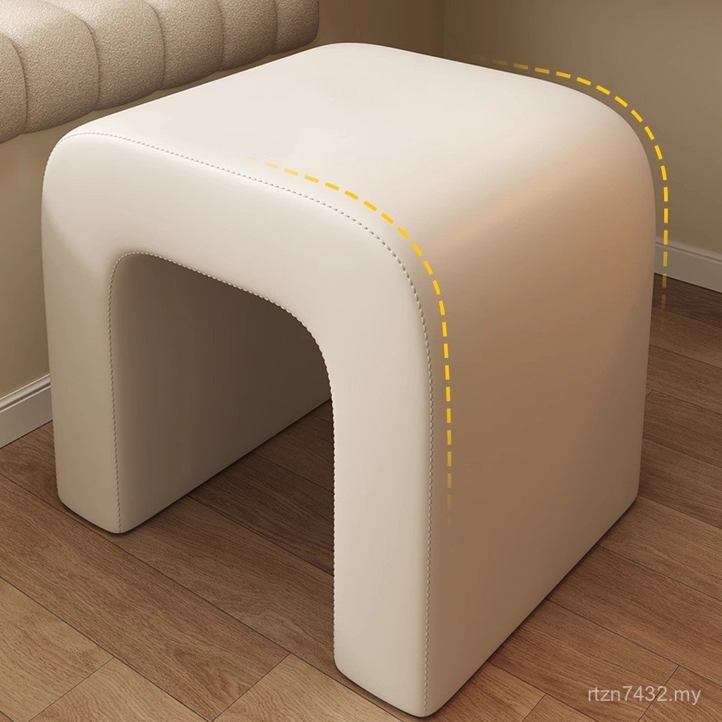 Cream Dressing Table Girl Wooden Stool Bedroom 2024 Style White Dressing New Style Modern Simple Chair Stool Makeup NQIK