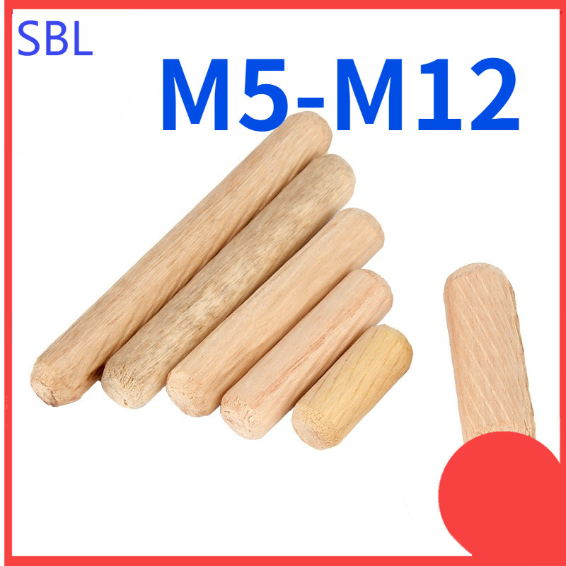 Log stoppers, wood nails, solid wood sticks, tenons, twill wedges, wood bolts, logs, small wood dowels, wardrobe cabinet connectors M5/M6/M8/M10/M12【SS-HX】