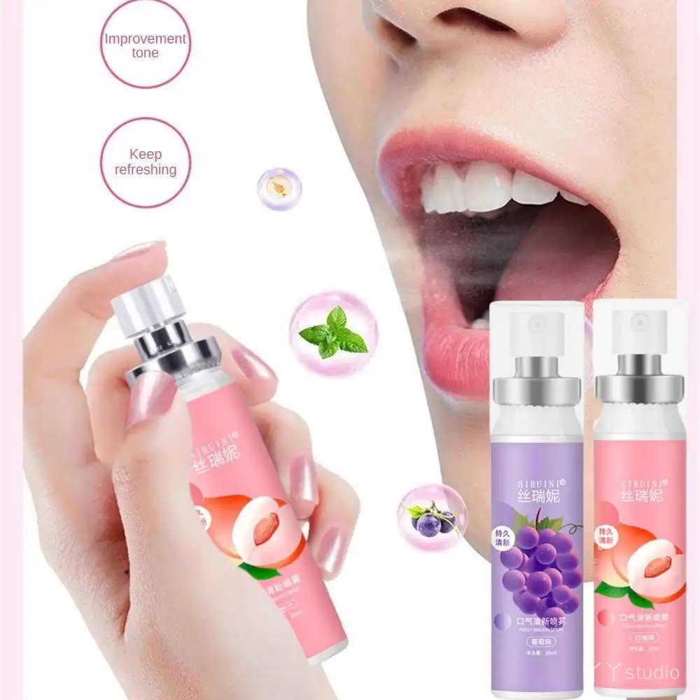 Semburan Menyegarkan Mulut, ZCSH, 2 botol, untuk Halitosis dan Berciuman, Alat Berguna, Semburan Mulut, Mudah Alih, dengan Probiotik, Semburan Deodoran