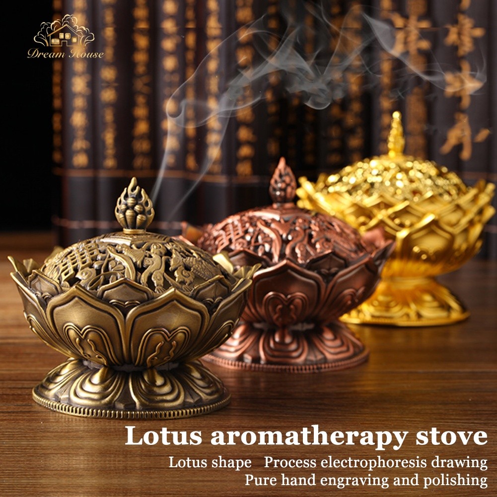 Mini Lotus Scented Burner - Metal Material Zen Incense Handheld Scented Burner - High-Quality Handcrafted Item - Home Decor Item
