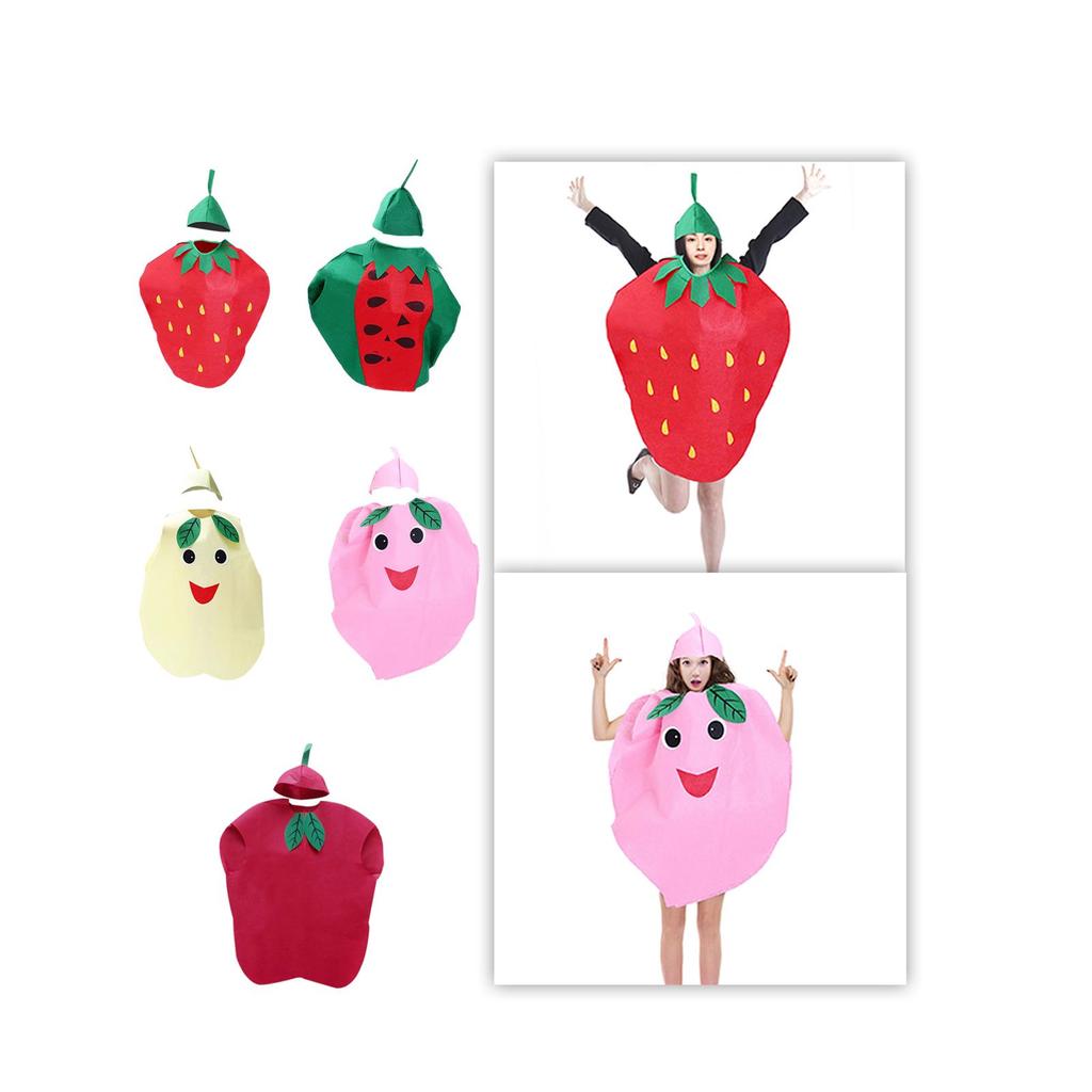 [tlvcbd] Fruit Costume, Adult Costume, Stage Outfit, Party Disguise, Jumpsuit. Unique Fruit Design As A Lightweight Outfit for Themed Parties And More.