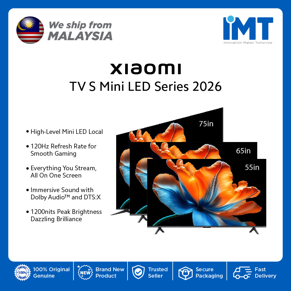 Xiaomi TV S Mini LED Series 2026 | QD Mini LED Google TV | 120Hz Refresh Rate | Harman AudioEFX