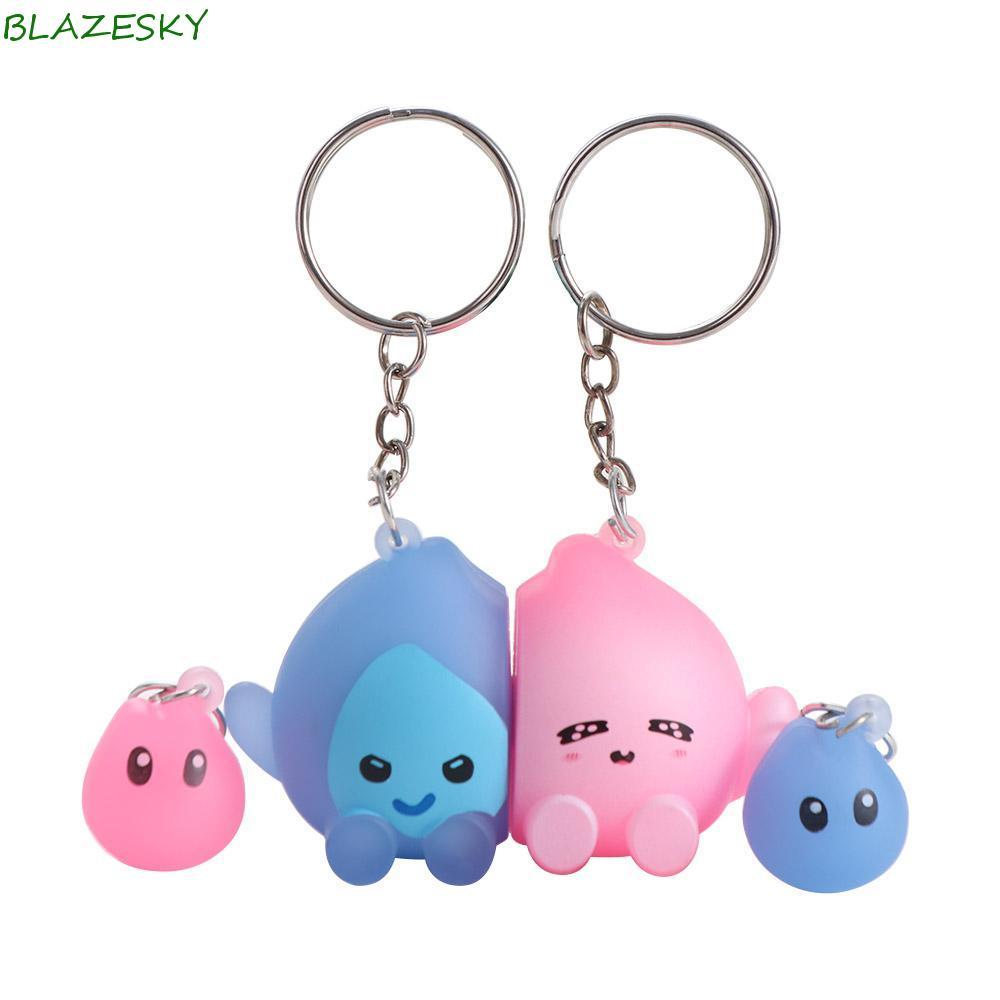 BLAZESKY Magnetic Suction Keychain, Cute Hanging Accessory Glow-in-the-dark keychain, Kawaii PVC Animal Cartoon Couple Keyring Toys