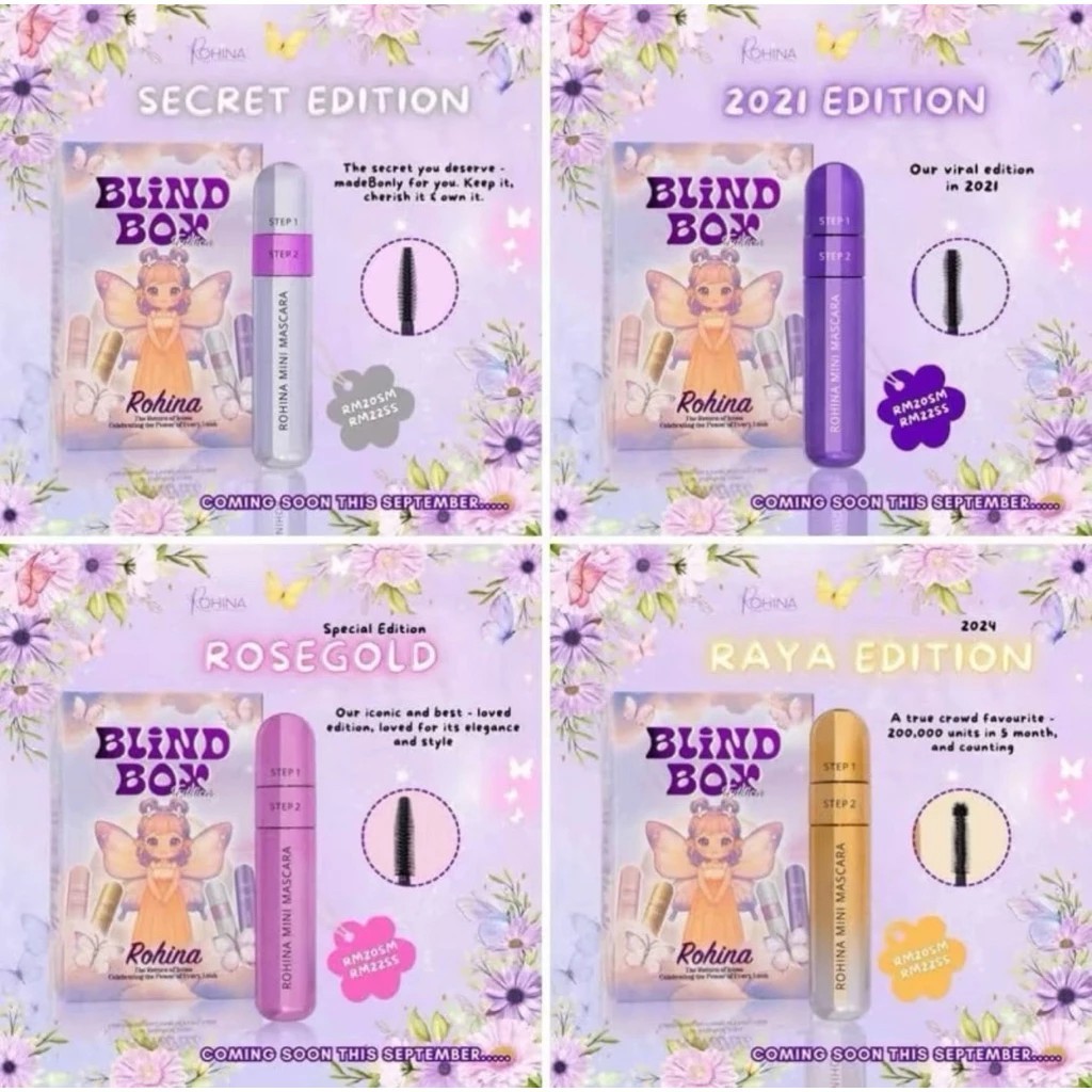 NEW MASKARA ROHINA BLIND BOX EDITION 7ml MASKARA NEW LIMITED 2021 2024