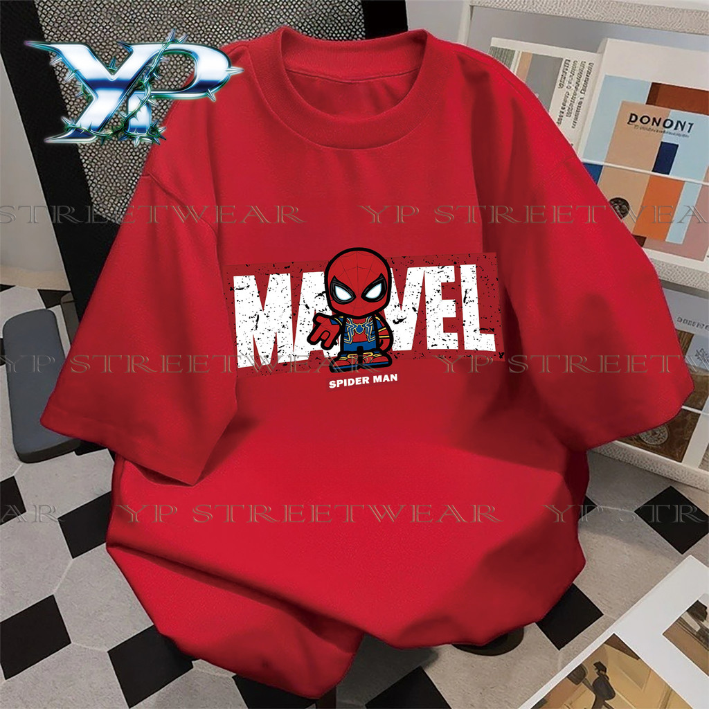 ✅Stok Bersedia COD (Dalam stok tempatan)Men T-shirt Exquisite Cartoon Graphic Casual Trendy Top a5