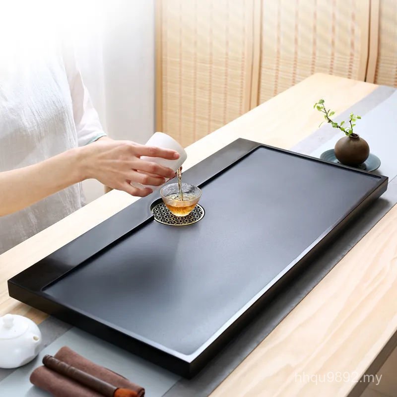 Fashionable Ebony Kung Fu Tea Table Simple Tea Tray Fashion Large Size Small Size Simple Factory Direct Sales Chinese Style A5WH
