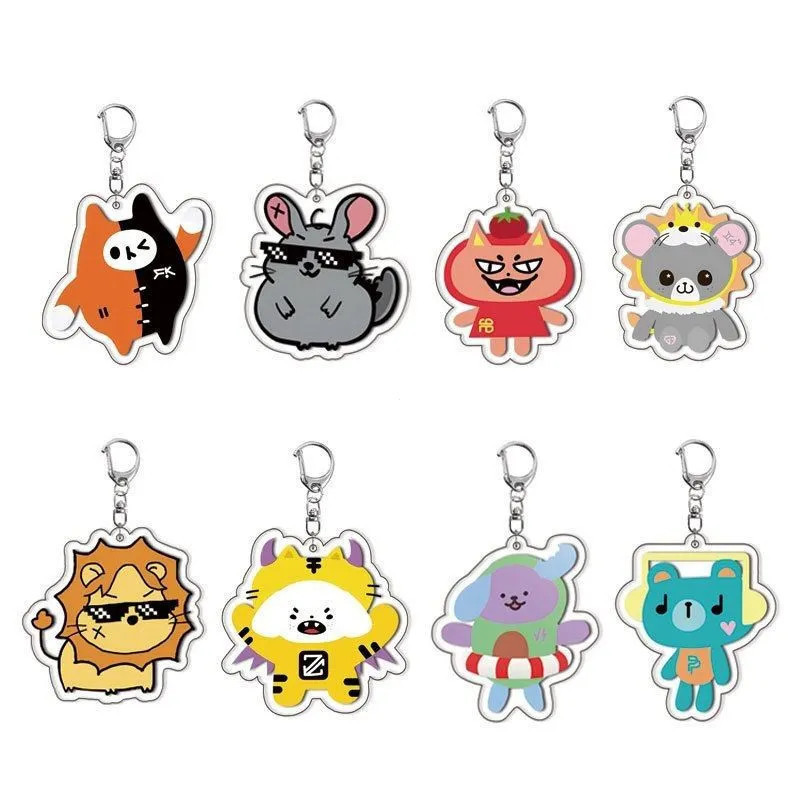 Hot Sale [Interlayer] Hetai CP Merchandise GMM Q Version Popular jaidee Acrylic Schoolbag Ornaments Gifts Gifts