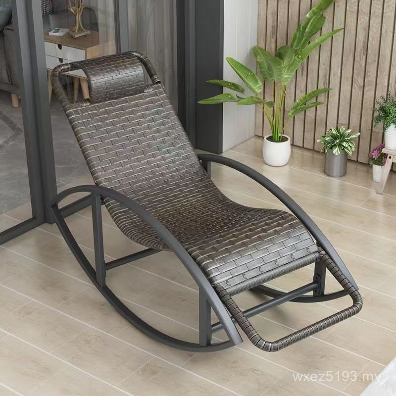 Lazy Reclining Chair Factory Bed Chair Rattan Balcony Direct Supply Leisure Chair Household Chair Imitation Xiaoyaozhen Living Room Cha