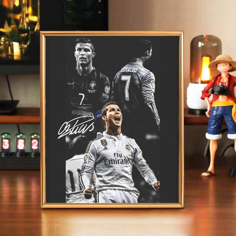 Cristiano Ronaldo Soccer Star Canvas Poster No Frame Memorabilia for Fans Home Decor
