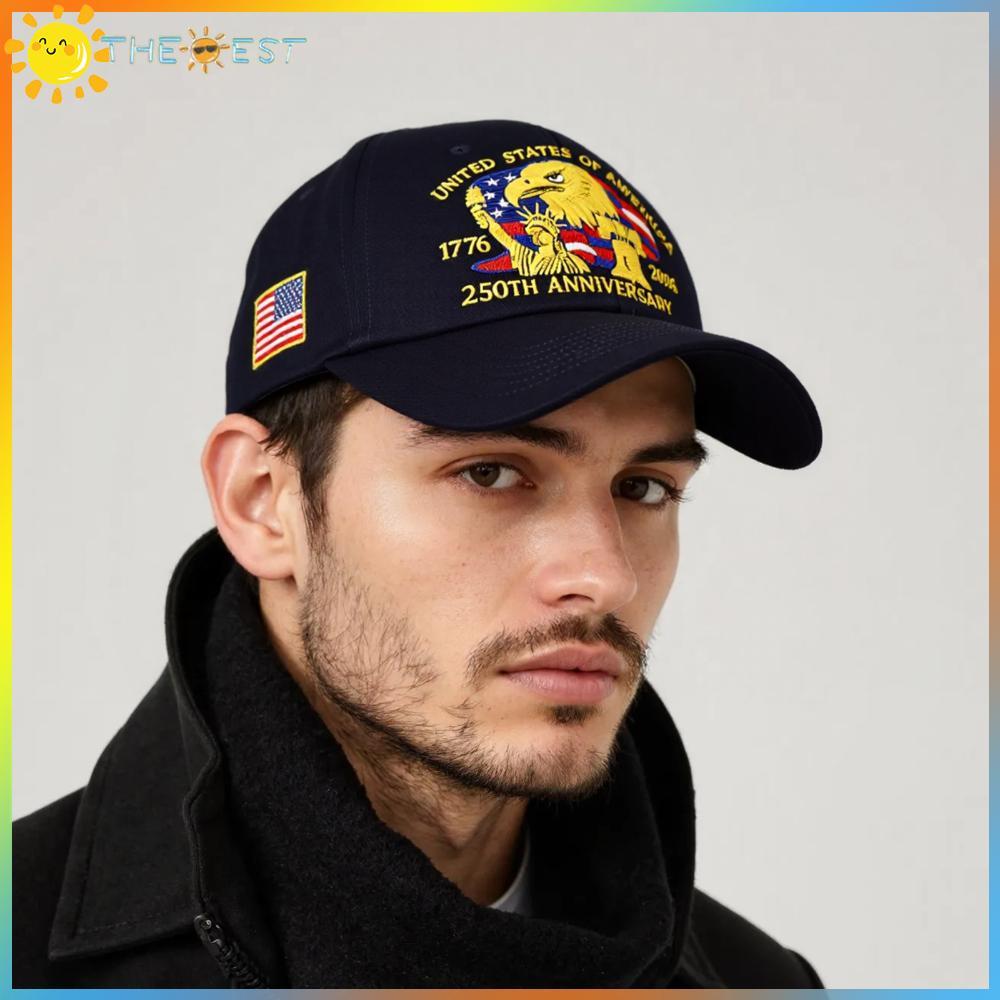 Eagle Baseball Cap 250 Year Patriotic Merchandise Cap Gift for Patriotic Retired Soldiers Veterans