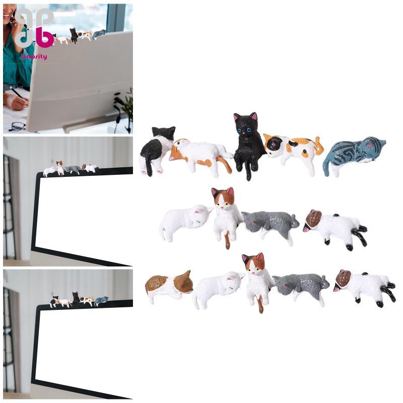 [Baosity] 3D Craft Figurine ,Computer Monitor Decors ,Car Navigator Screen Bookshelf Chairs Shelf Gifts, Small Cat Statue ,Figurine