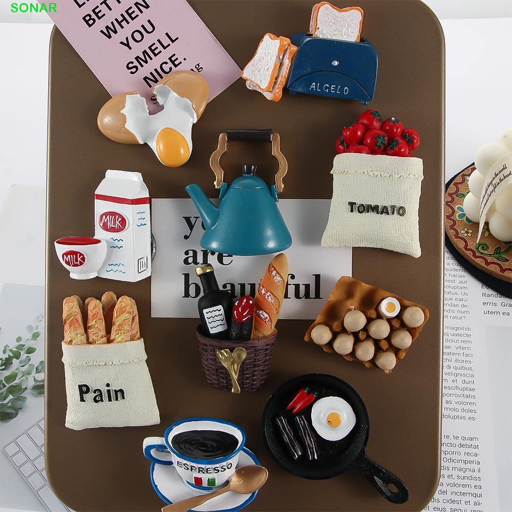 SONAR Fridge Magnets Kitchen Coffee Magnetic Creative Cooking Refrigerator Board Stickers