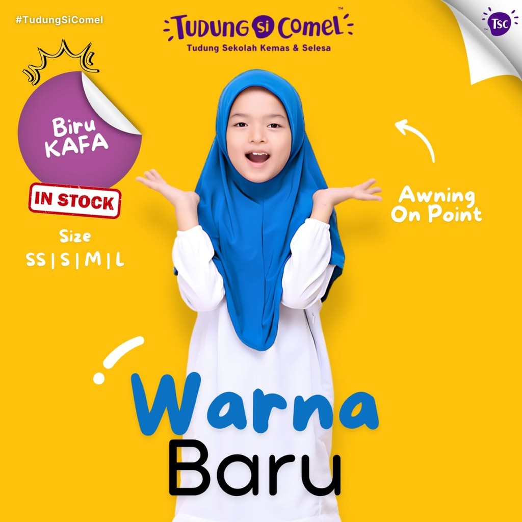 Tudung Kafa ( Biru Laut), Tudung Kafa Penang, Tudung Kafa Kedah, Tudung Kafa Pulau Pinang