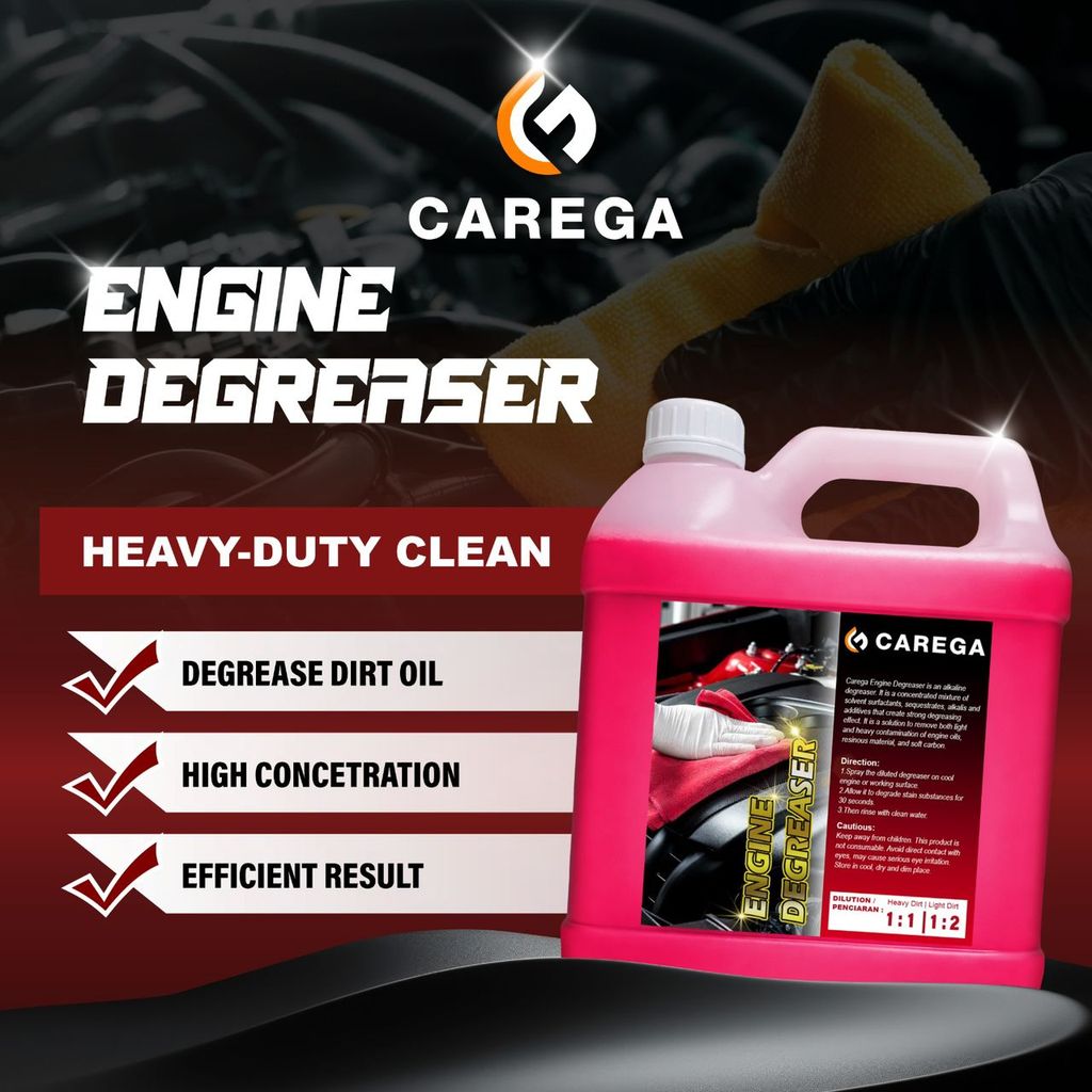 CAREGA Engine Degreaser Chemical Wash Chain Cleaner Bike Cleaner Oil Degreaser Car Care Oil Cleaner Tyre Rim Engine