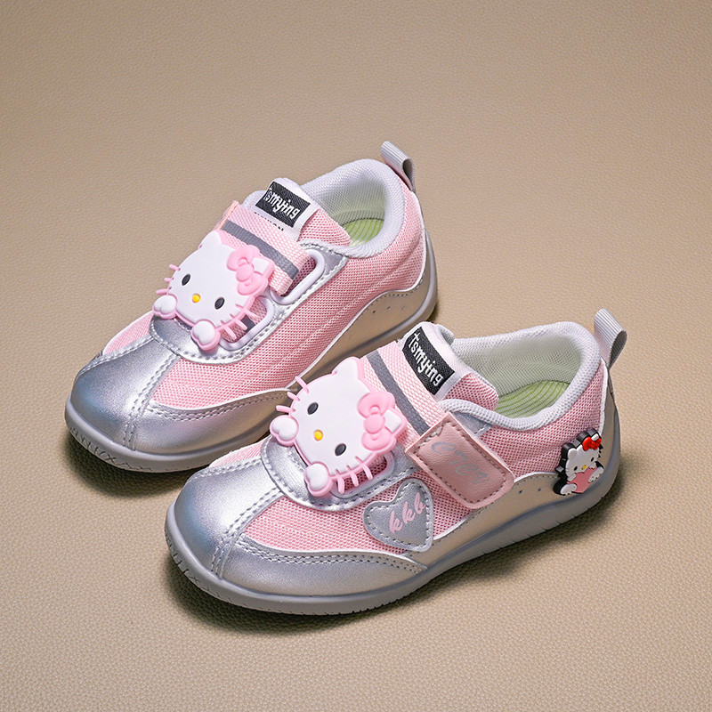 2026 New Cartoon Children School Sneakers Daily Party Girls Fashion Mary Jane Shoes Breathable Mesh Non-slip Kids Sports Shoes
