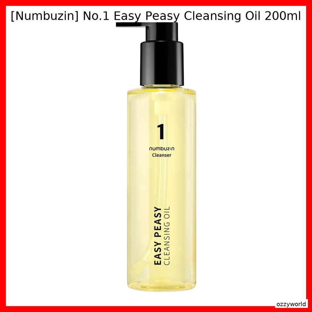 [Numbuzin] No.1 Easy Peasy Cleansing Oil 200ml / Korean Cleansing Oil / Makeup Remover / 100% Genuine by ozzyworld