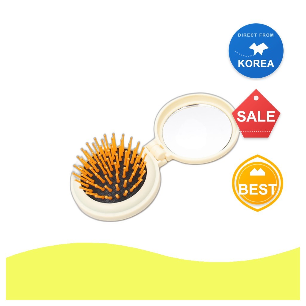 [daiso] Character Foldable Round Hair Brush, N/A, 1pc / Korean Hair Brush / Foldable & Compact by Studio Seoul