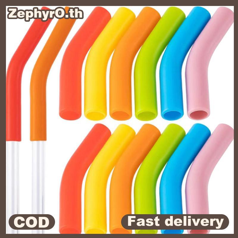 null 6Pcs/Set Soft Silicone Straw Covers Straws Tips Covers Fit For 9mm Wide Reusable Stainless Steel Straw Nozzles null
