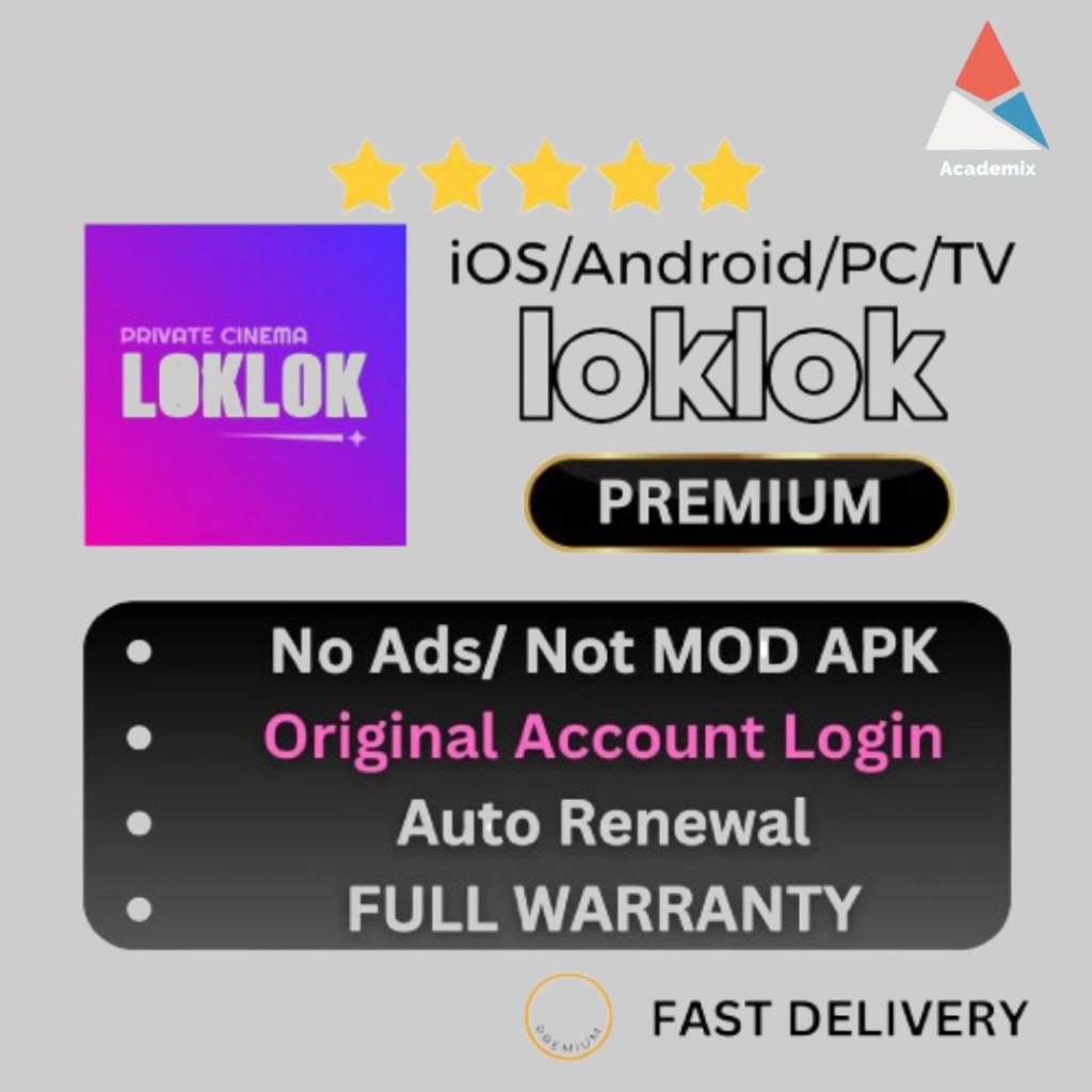 (24/7 Fast) Loklok Premium Original Acc | 1080P No Ads | Korean Drama | Latest Movies - Shared Acc Fast Delivery 0318