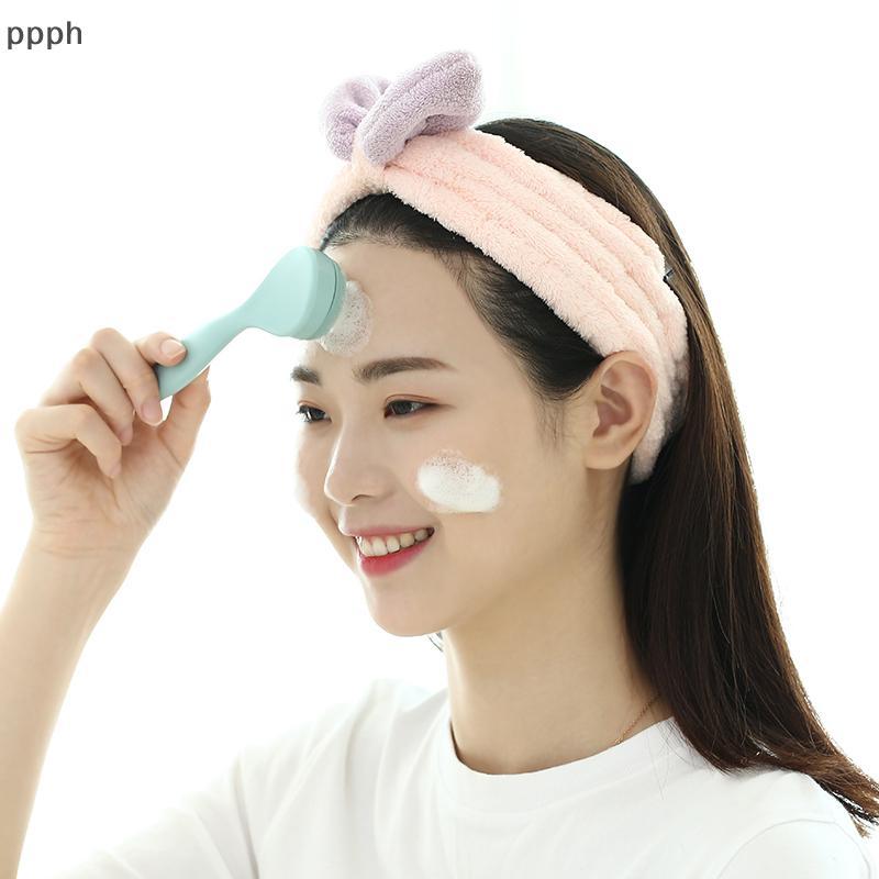 (FTT) Silicone Facial Cleanser Brush Soft Face Massage Washing Brush Blackhead Remover NEW