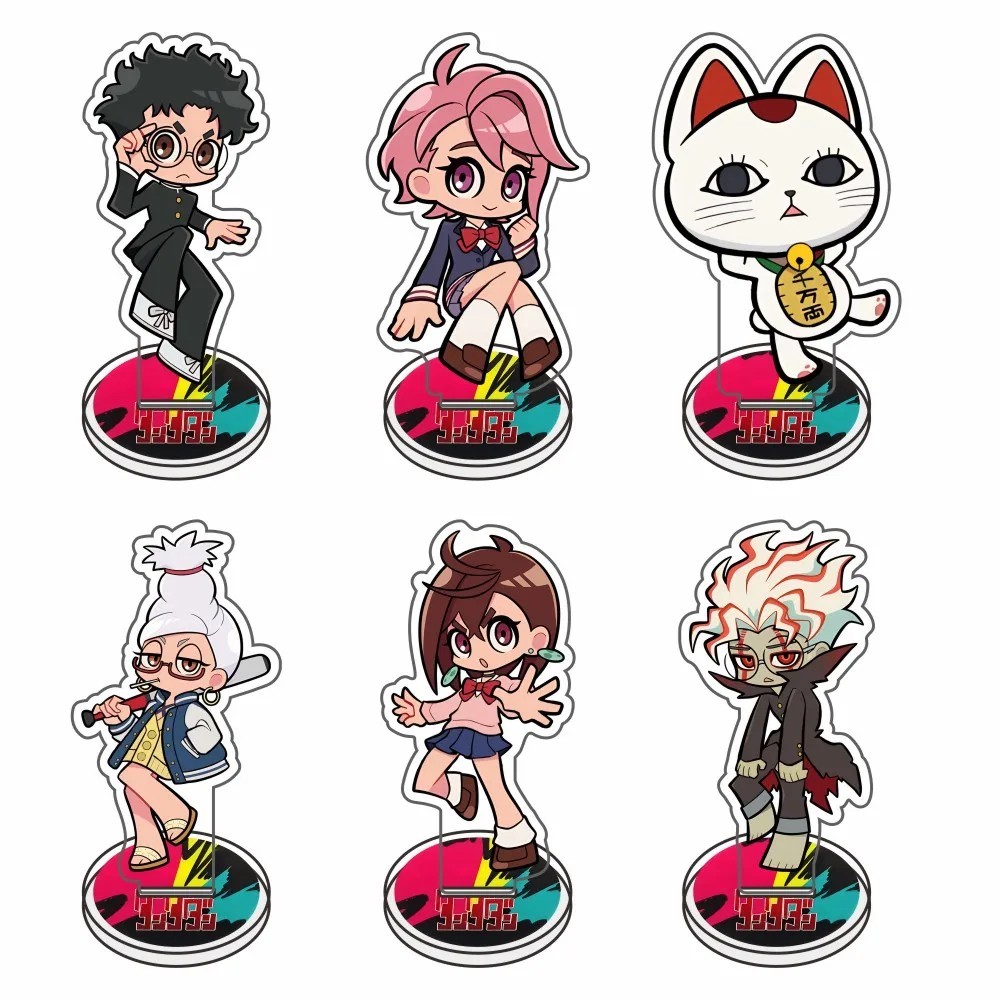 Anime Standee Model Dandadan mica Acrylic study desk decoration Momo Okarun Seiko Aira Jiji Cat Turbo Figure fan gift