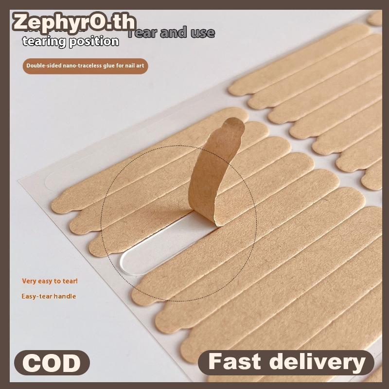 null 2Sheets Double Adhesive Tape False Nails Display Stand Glue Stiers Practice Showing Bar Traceless Patch Nail Art Tools null