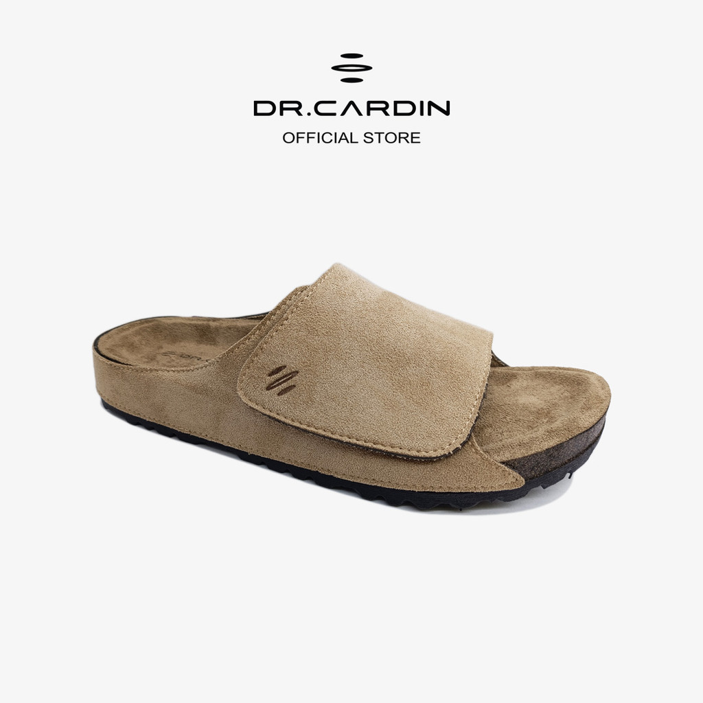 [Hun Haqeem x Dr. Cardin] Men Cove Core Suede Comfort Sandals with Adjustable Strap D-SLB-8212