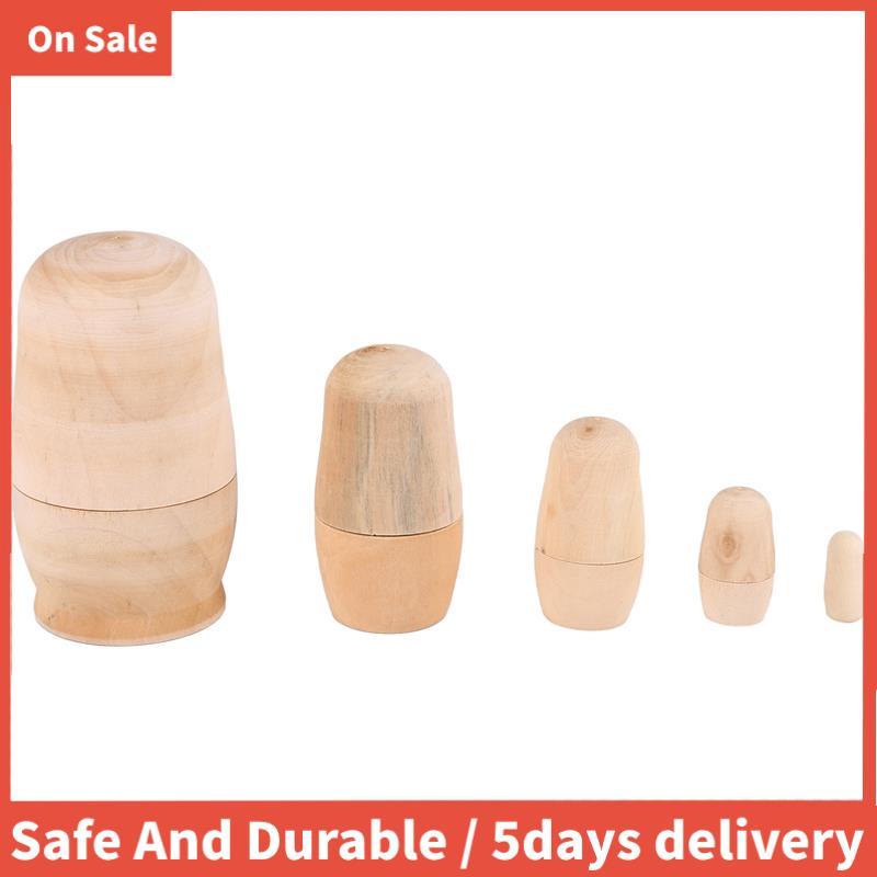 Unpainted Russian Nesting Dolls DIY Blank Nesting Dolls Unfinished Nesting Doll Kit Matryoshka Nesting Dolls for Kids