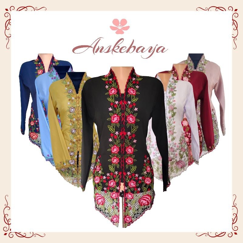 [KL Ready Stock] Baju Kebaya Sulam Dewasa Viral | Soft & Comfortable | Perfect for Raya & Events Outfit [Ship from KL]