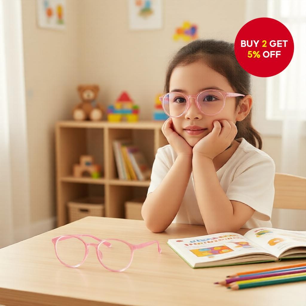  Blue Light Protection Glasses for Children to Relieve Eye Strain from Computers and Books  Cermin Mata Perlindungan Cahaya Biru untuk Kanak-Kanak Mengurangkan Tekanan Mata dari Komputer dan Buku