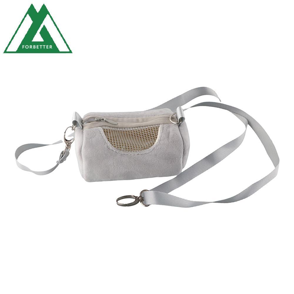 FORBETTER Hamster Carrier Guinea Pig Breathable Zipper Bag With Straps Hedgehog Handbag