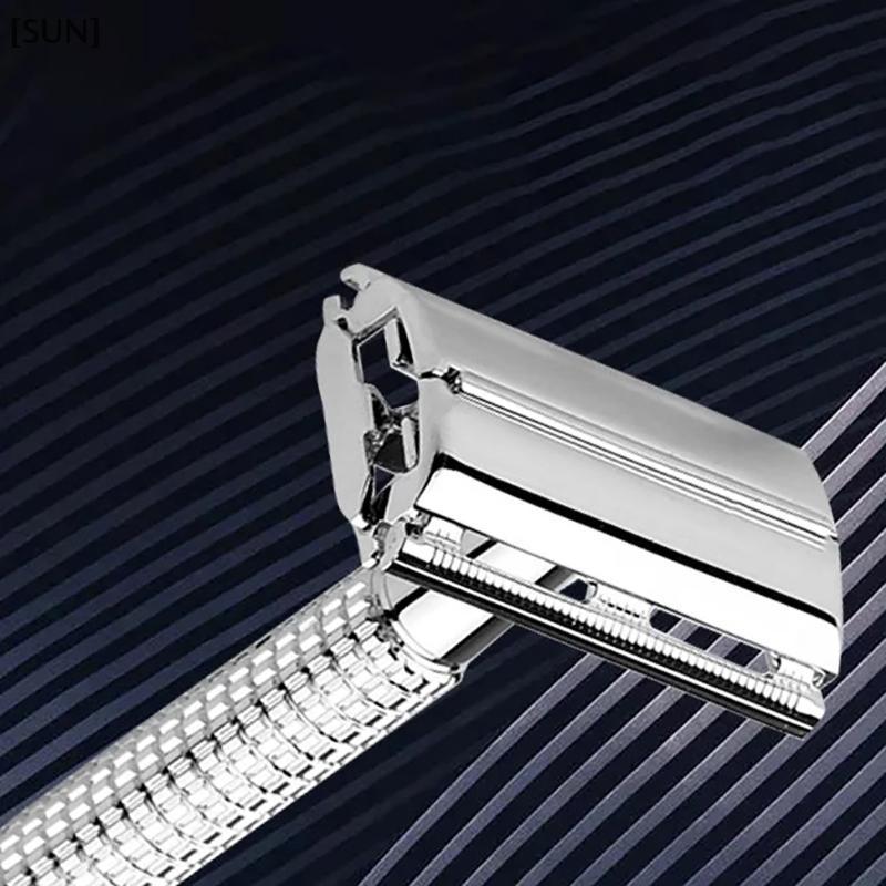 [SUN] Double Edge Classic Safety Razor Manual Men Beard Shaver Shaving Straight Razor Cut Throat Kit Trimmer Knife null