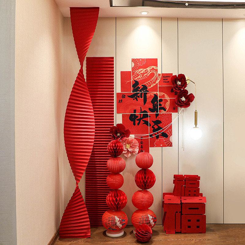 2026 New Year Decoration Chinese New Year Decoration CNY Decor Chinese New Year Year of the Horse New Year Hanging Cloth Banner Spring Festival Decoration New Year's Day Annual Mee