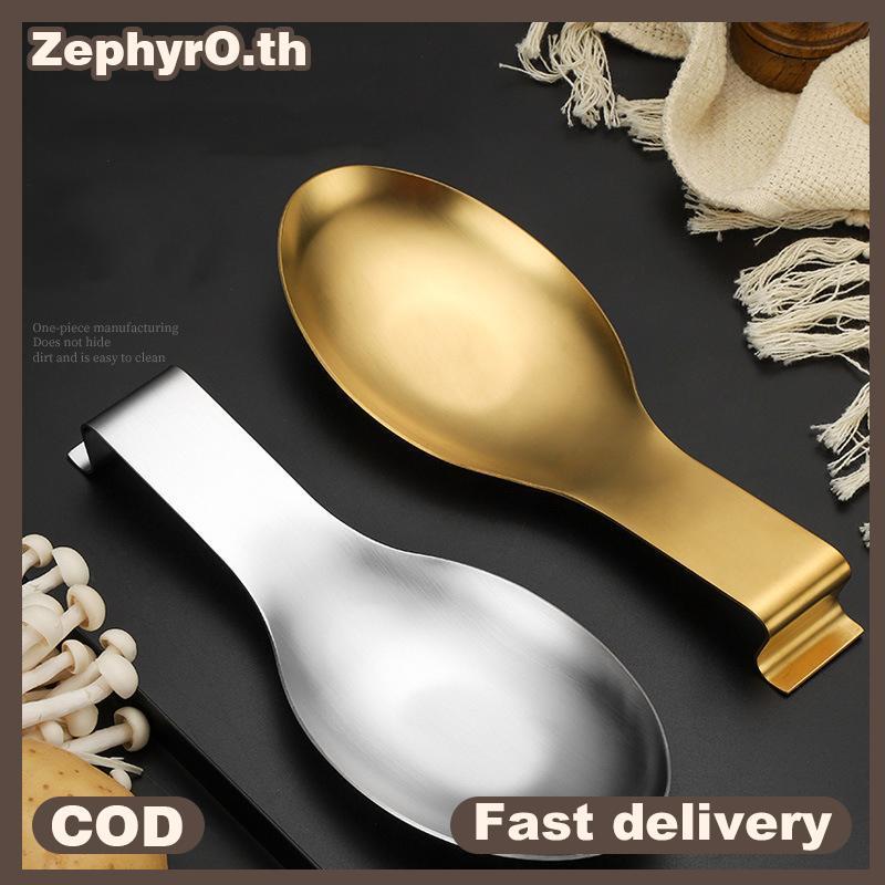 null Fish Shape Stainless Steel Spoon Rest Thiened Cooking Spoon Buffet Clip Turner Tray Hotel Restaurant Kitchen Utensil Holder Gadgets null