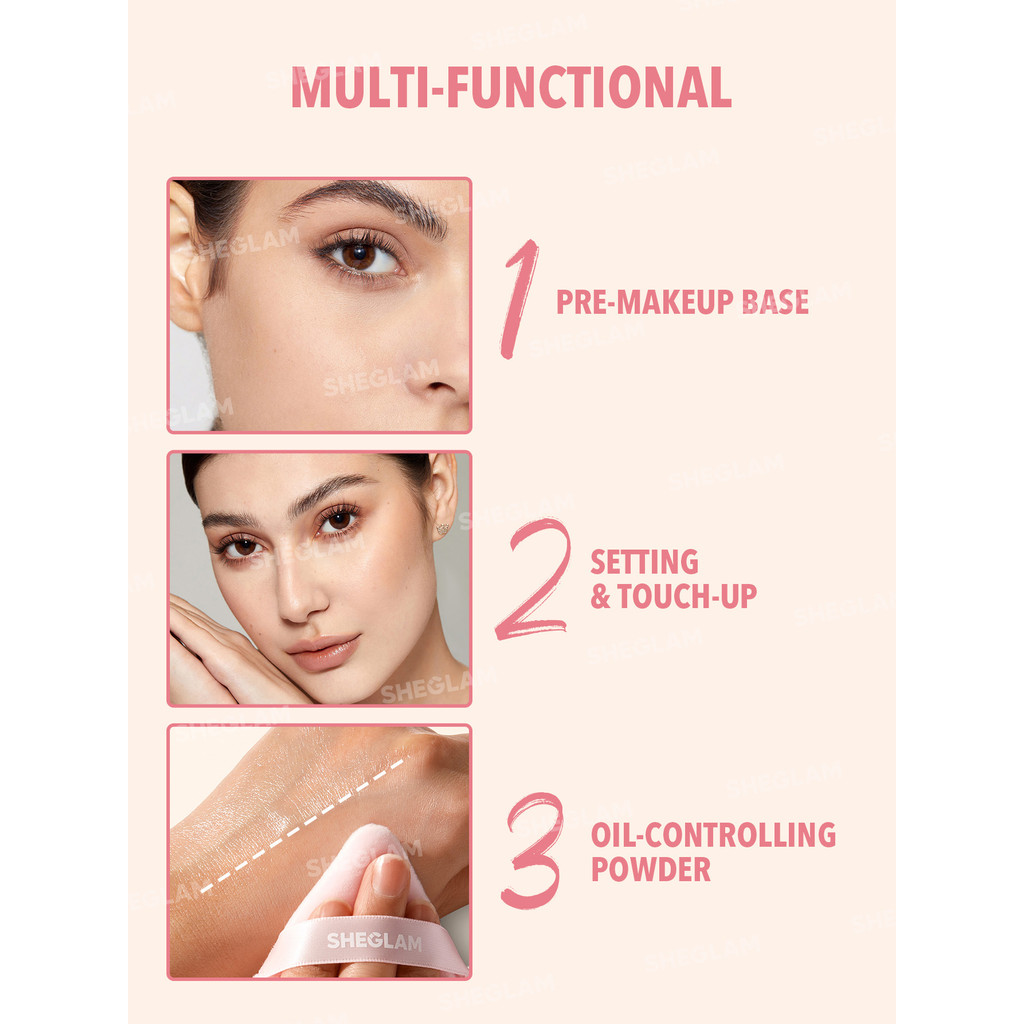Must Have SHEGLAM Hydro-Touch Refreshing Setting Powder serbuk Essential Premium - Image 4