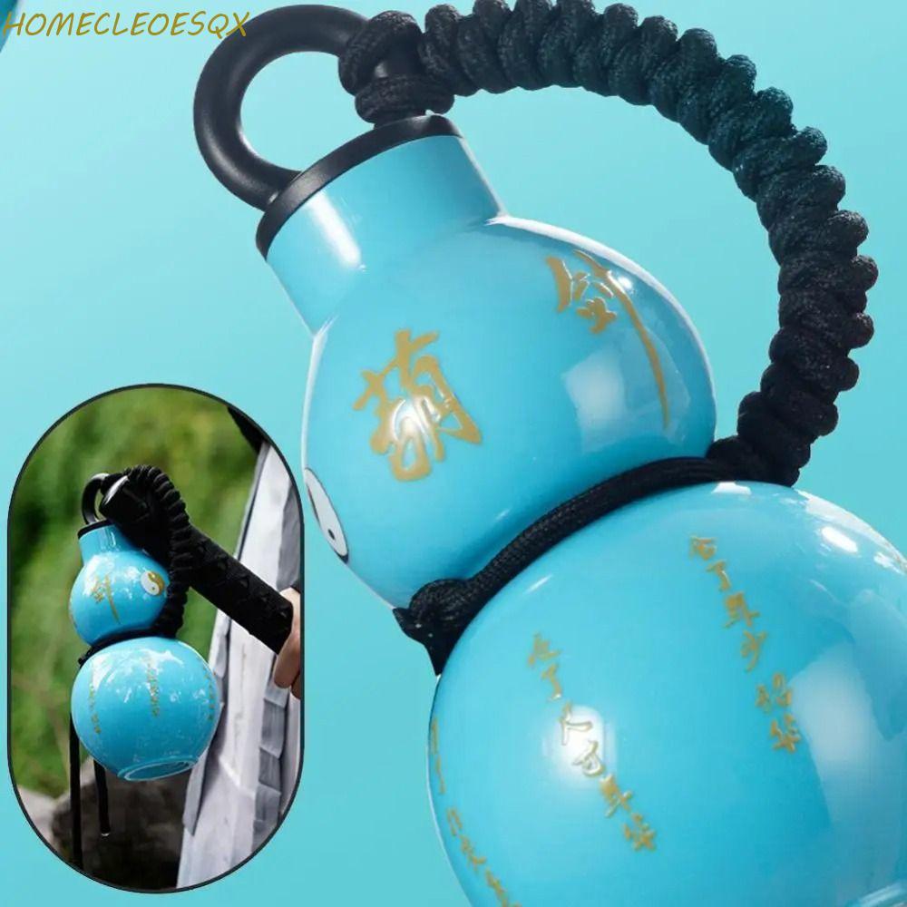 HOMECLEOESQX Gourd Water Bottle, Gourd Shaped Chinese Style Vintage Water Kettle, Fashion Large Capacity 800ML Traditional Gourd Drink Bottle