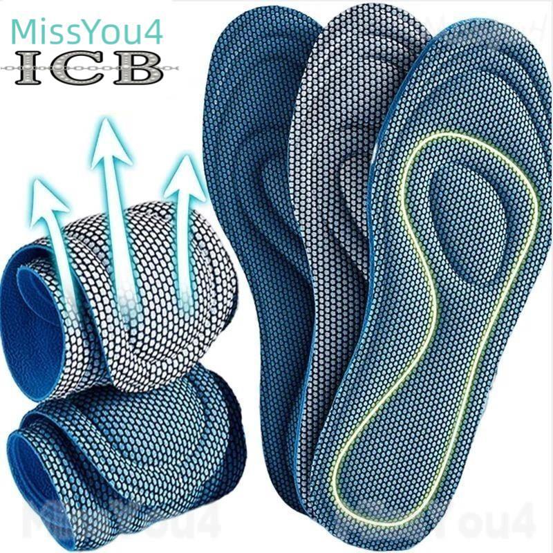 4D Soft Sweat Memory Foam Insoles for Shoes Men Women Deodorant Absorb-Sweat Massage Sport Insole Feet Orthopedic Shoe Sole Running