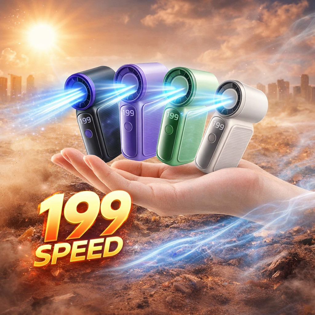199 Speed Mini Fan High-Speed USB Rechargeable Portable Outdoor Fan Long Battery Life Mini portable Fan 迷你手持风扇