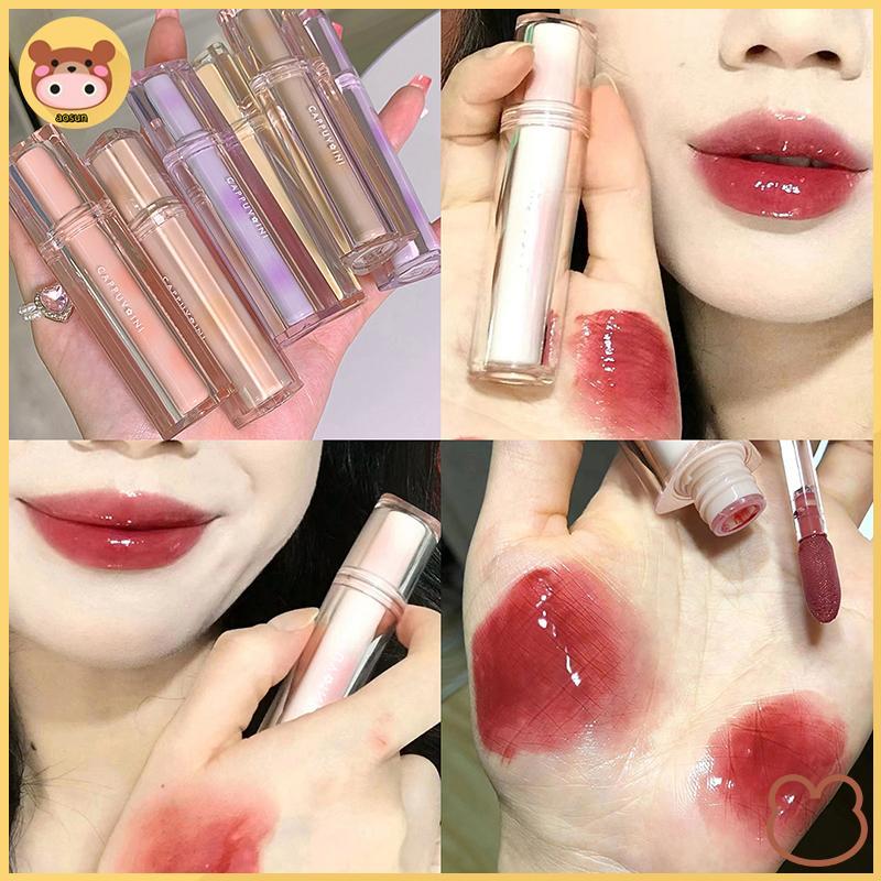 aosun Iced Tea Mirror Lip Glaze: Waterproof Jelly Lip Gloss for Women VN