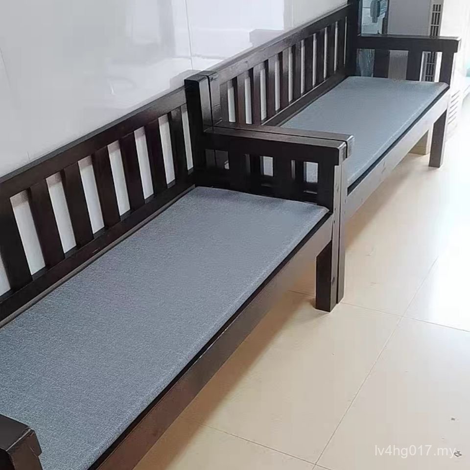 Factory Bench Solid Wood Sofa Simple Sofa Chair Living Room Leisure Rental House Bench Double Triple Balcony Bench IZ04