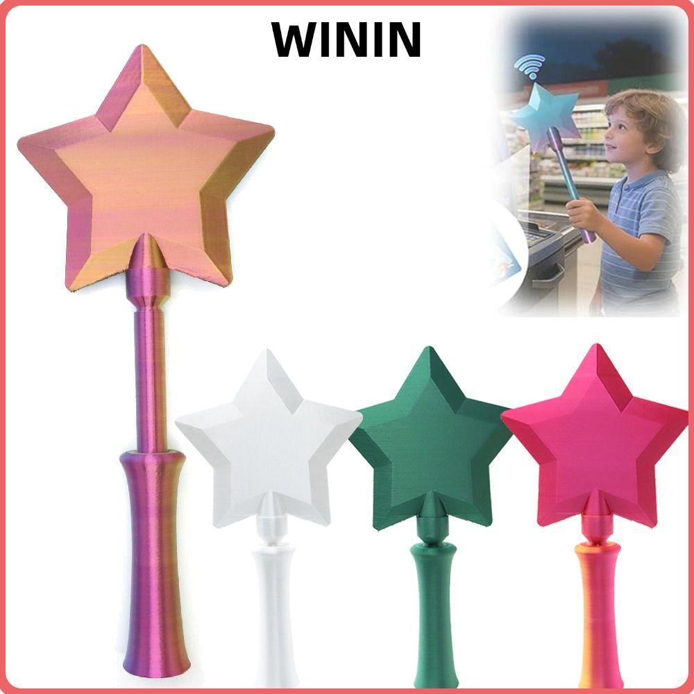 WININ Non-contact Payment Card Holder, Magic Wand Portable Star Wand Tap To Pay Credit Card, Printed Star Shape Retractable Wand Credit Card Payment Wand Gifts