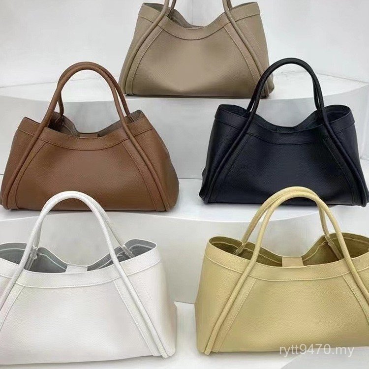 Hundred Female Messenger Bag Handbag Vegetable Basket Shoulder Match Retro Lychee Single Pattern Bag Commuter 2024 New Style Bag Fashion DP72
