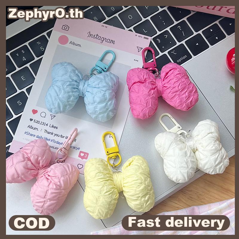 null Sweet Simple Bowknot Keyring Fashion Trendy 3D Bow Pendant Keychain For Women Girls Creative Bapa Hanging Decoration Gifts null