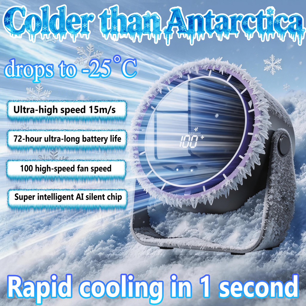 [WP]2025 New Upgrade Rechargeable Table Fan 60000mAh Adjustable Air Circulation Fan  desk fan Desktop Fan Silent Fan