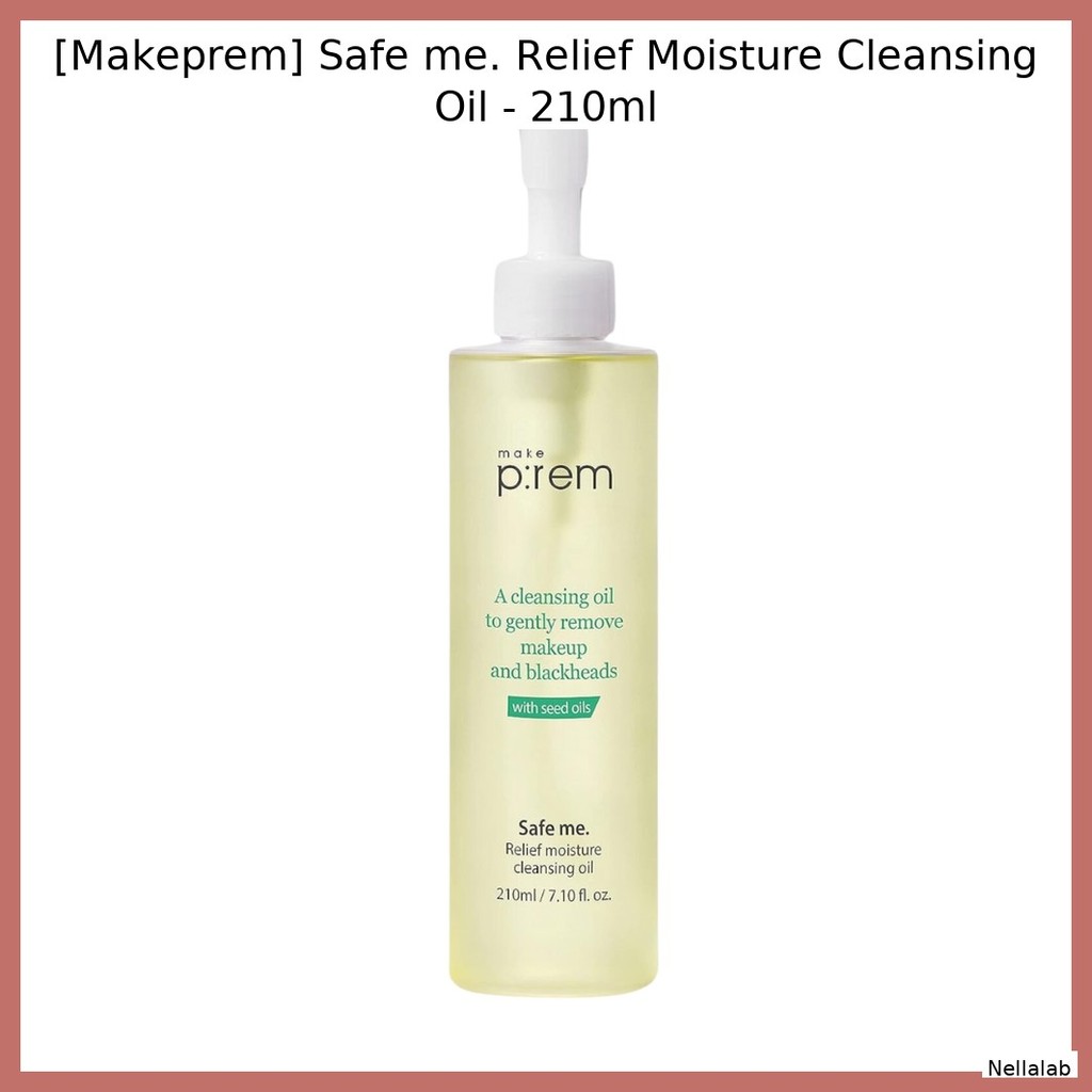 [Makeprem] Safe me. Relief Moisture Cleansing Oil - 210ml / Korean Cleansing Oil / Gentle Formula / 100% Genuine by Nell